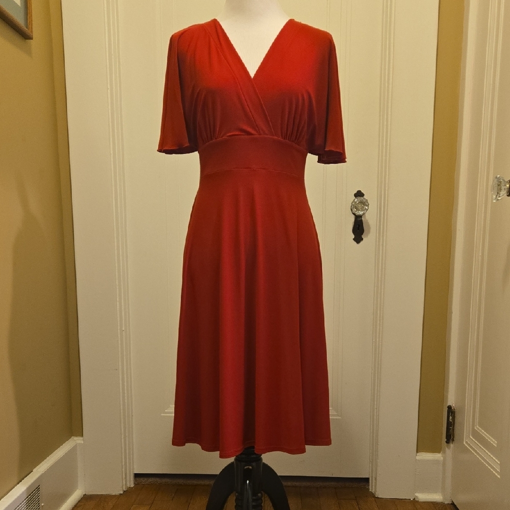 Elegant Red Women's Dress